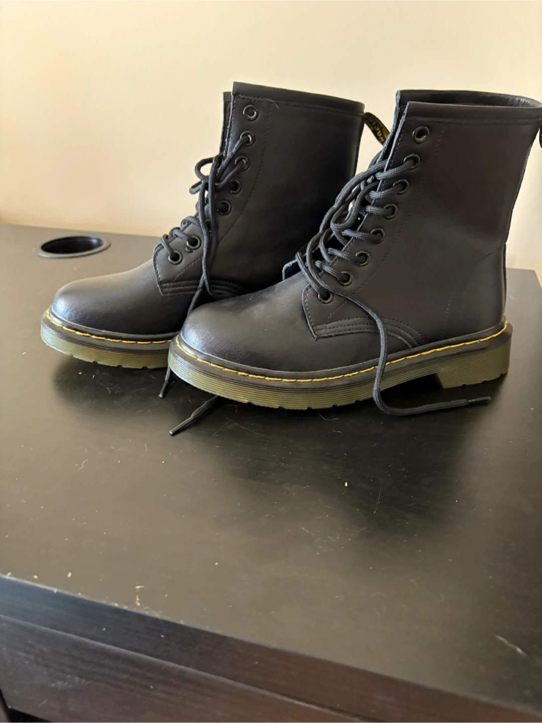 Dr. Martens 1460 Smooth Black Leather Boots - photo 3