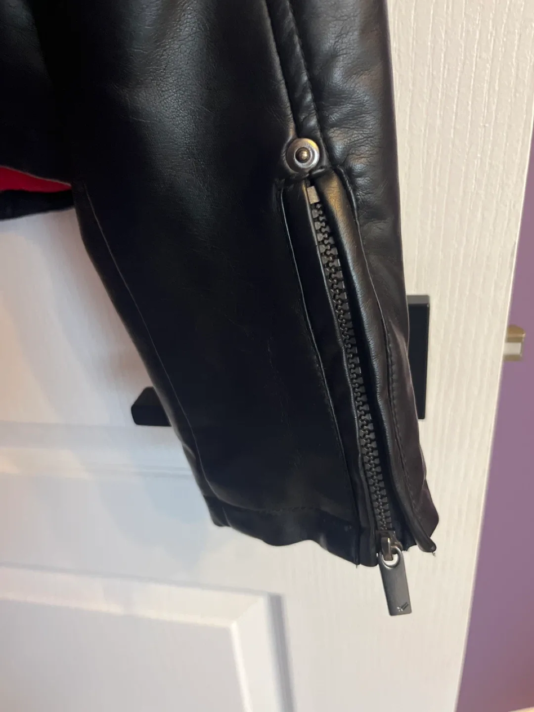 William Rast Black Leather Jacket - Size S/P image indicator(3)