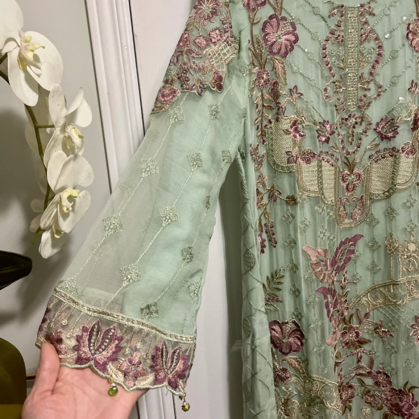 Embroidered Traditional Three Piece Suit image indicator(4)