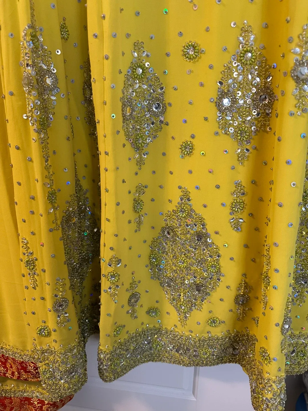 Yellow Embellished Lehenga Choli Set image indicator(3)