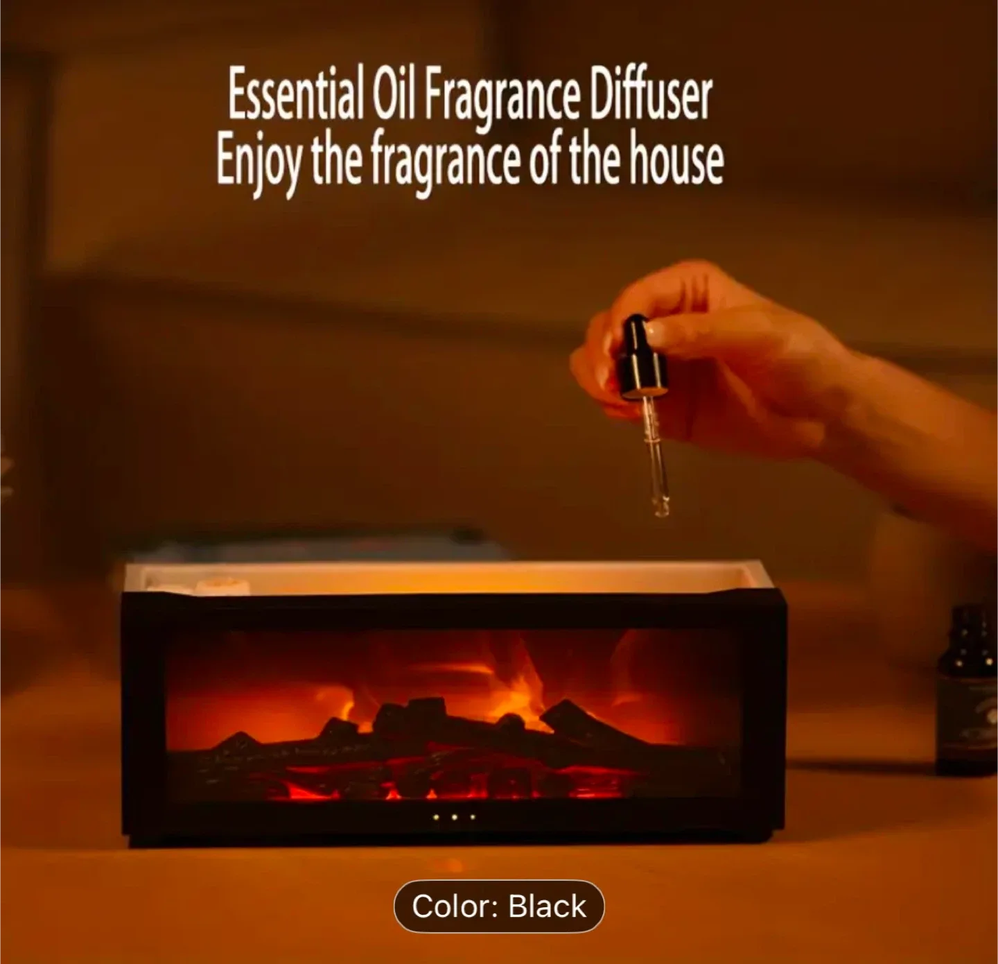 Black Fireplace Diffuser image indicator(5)