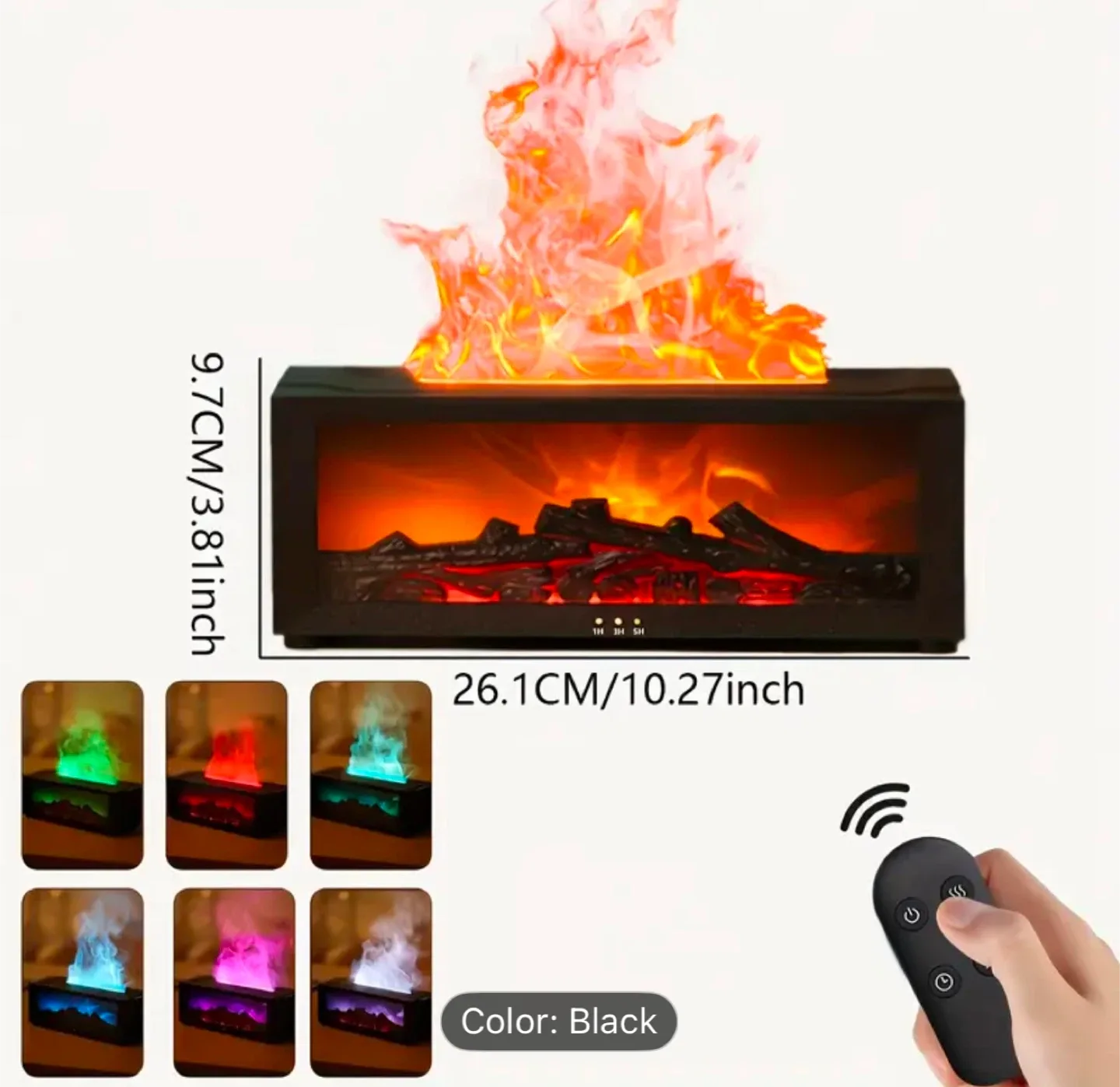 Black Fireplace Diffuser image indicator(2)