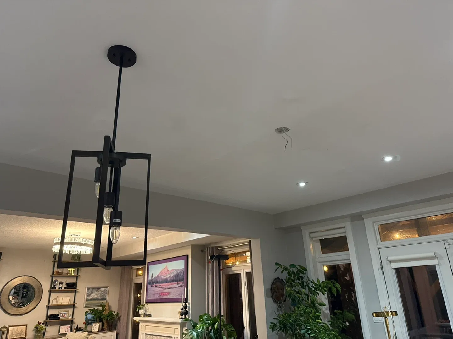 Modern Black Pendant Light x2 image indicator(2)