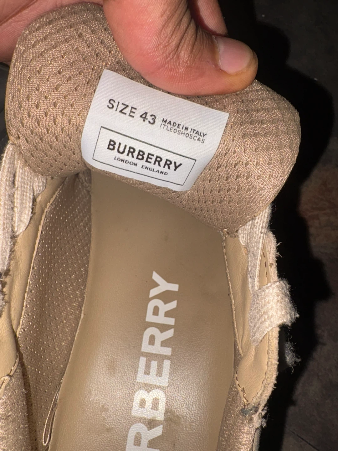 Burberry Check Sneakers Size 43 - photo 3