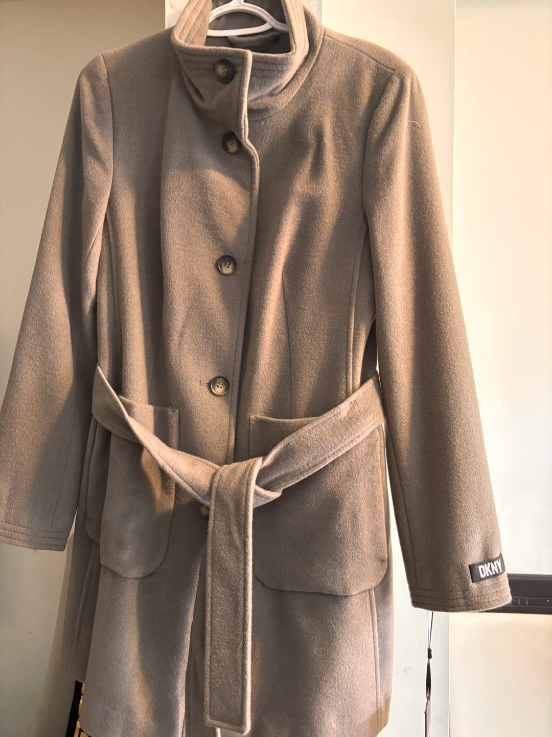 DKNY Belted Wool Blend Coat - New with Tags - photo 3
