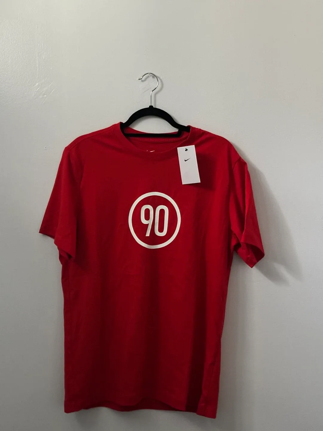 Nike Red T-shirt with '90' Logo thumbnail