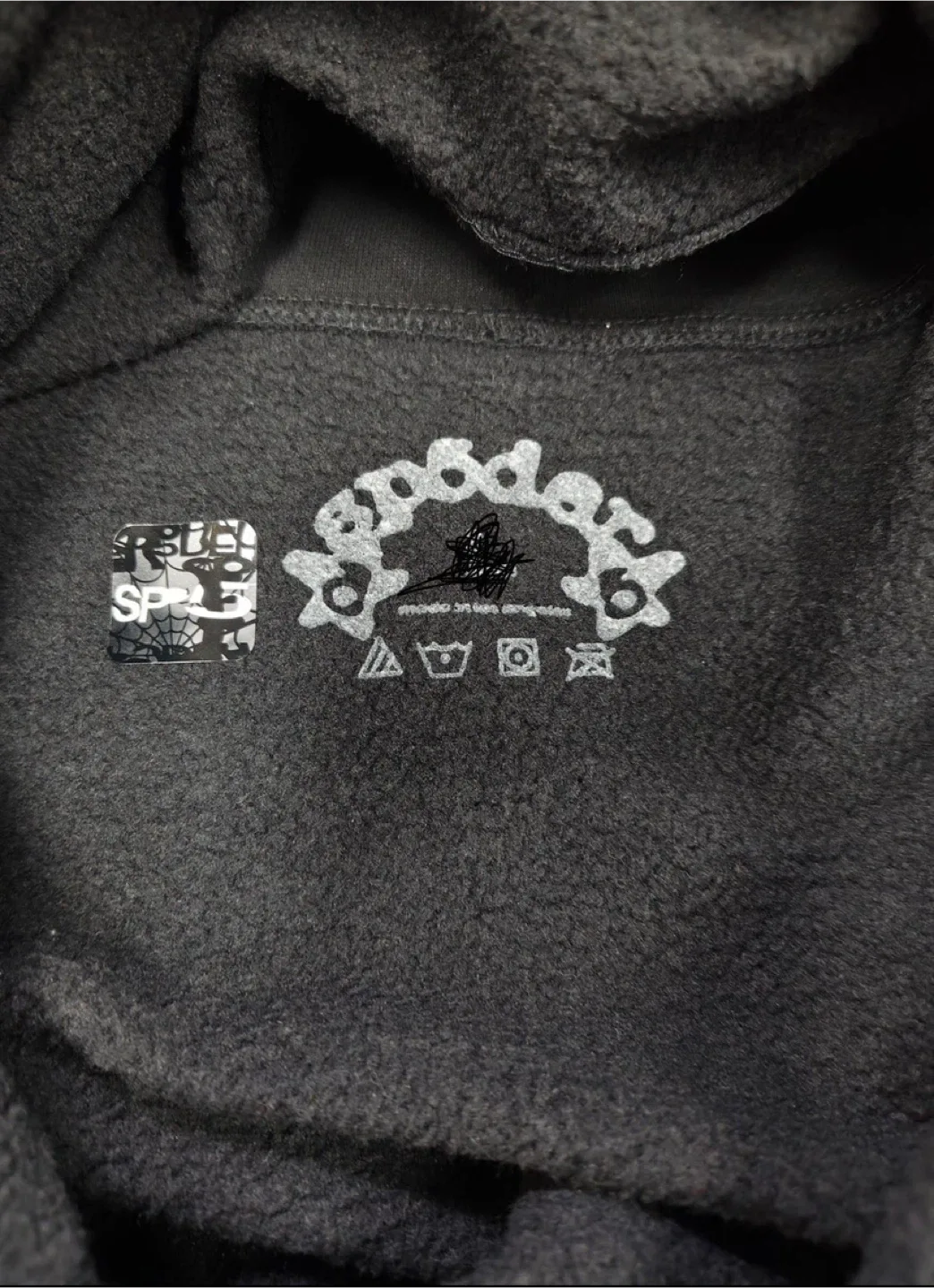 New Sp5der Black Hoodie image indicator(3)