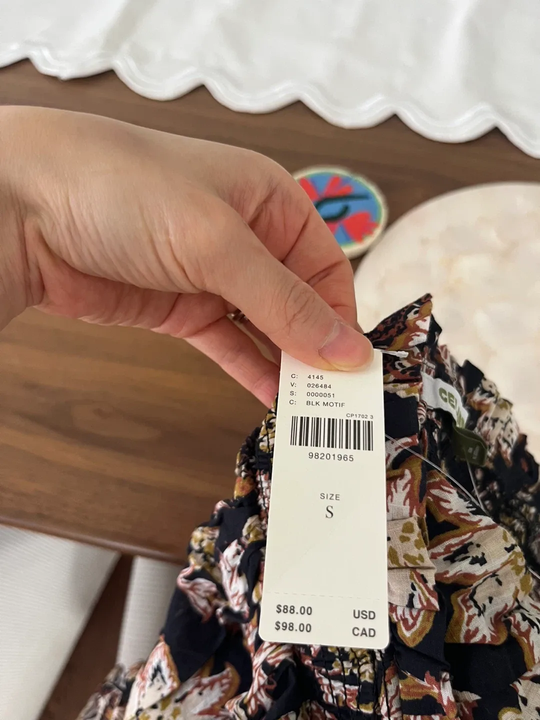 BNWT Anthropologie Celandine Tiered Mini Dress S image indicator(2)