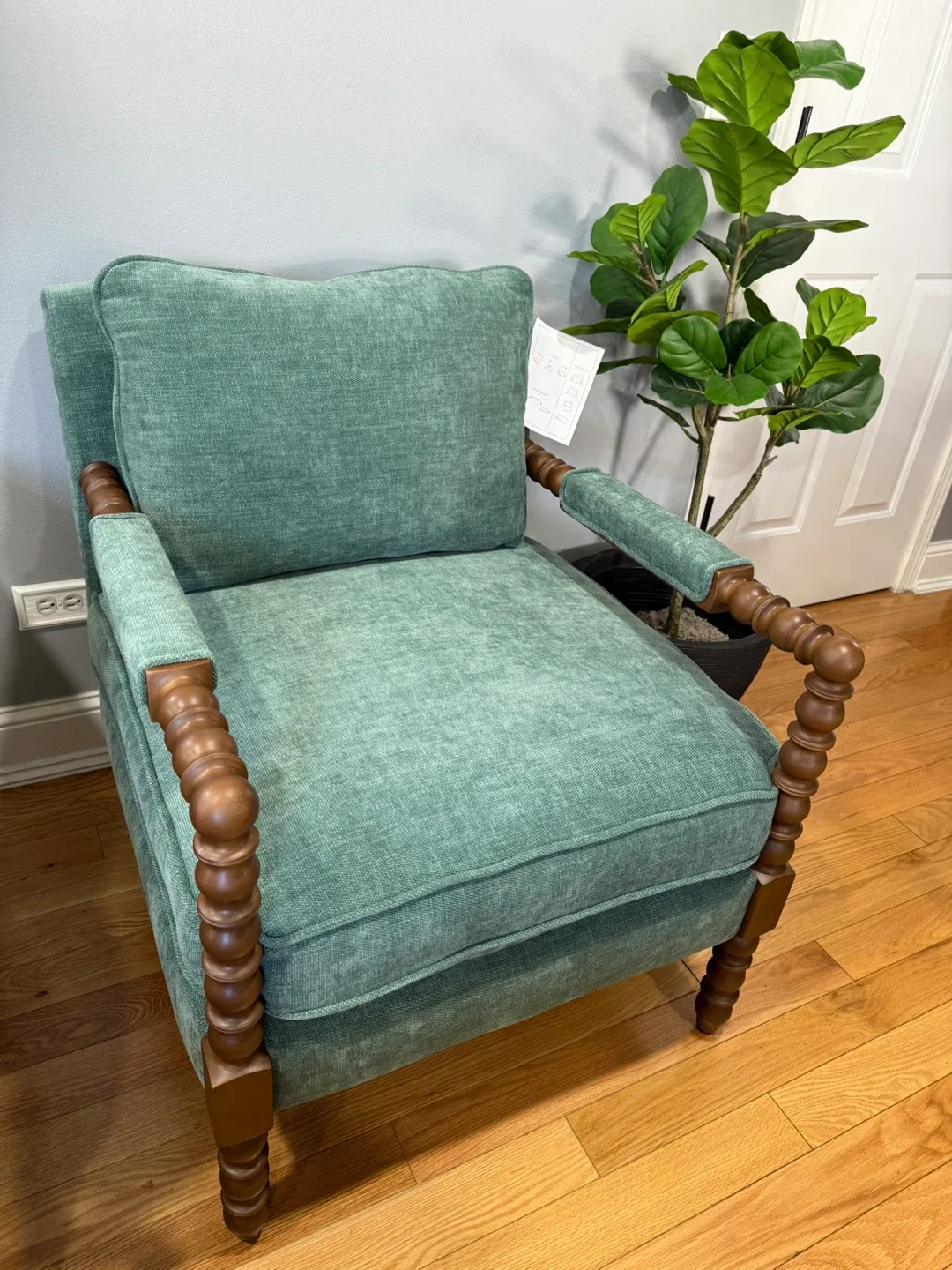 Pioneer Woman Harper Spindle Accent Chair - Jade image indicator(6)