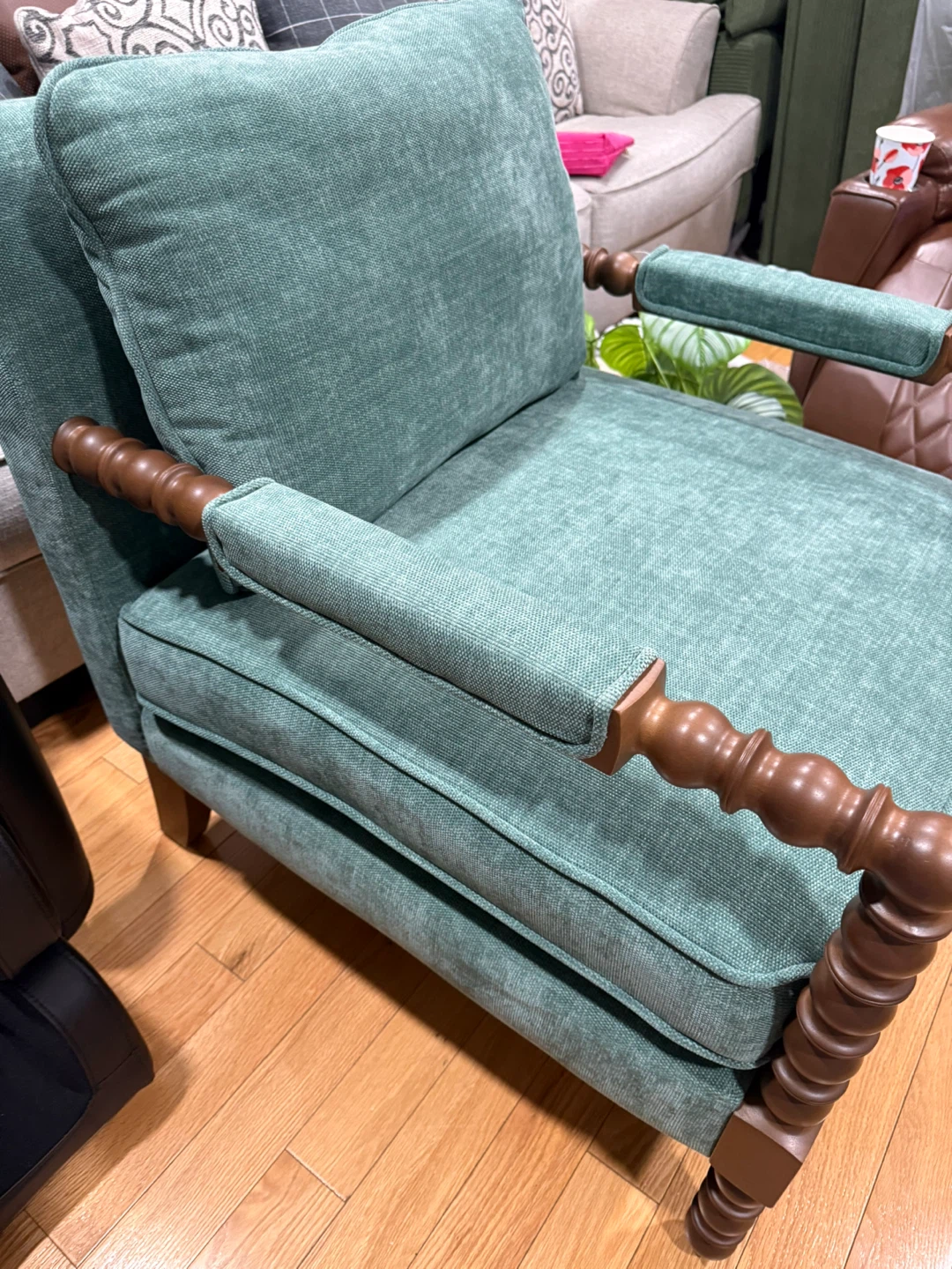 Pioneer Woman Harper Spindle Accent Chair - Jade - photo 5
