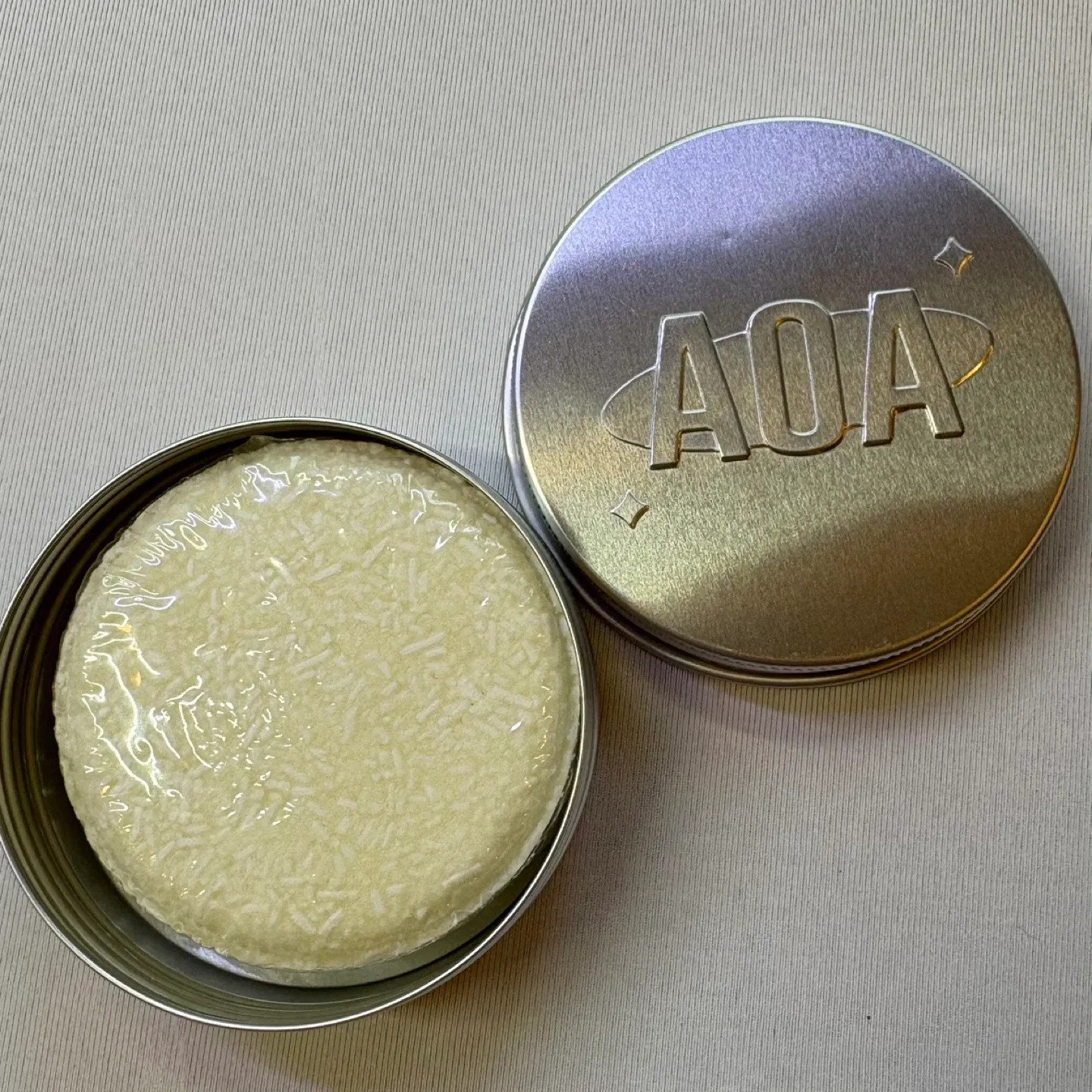 AOA Argan Oil Brush Soap with Metal Tin plus Extra Soap Refill image indicator(3)