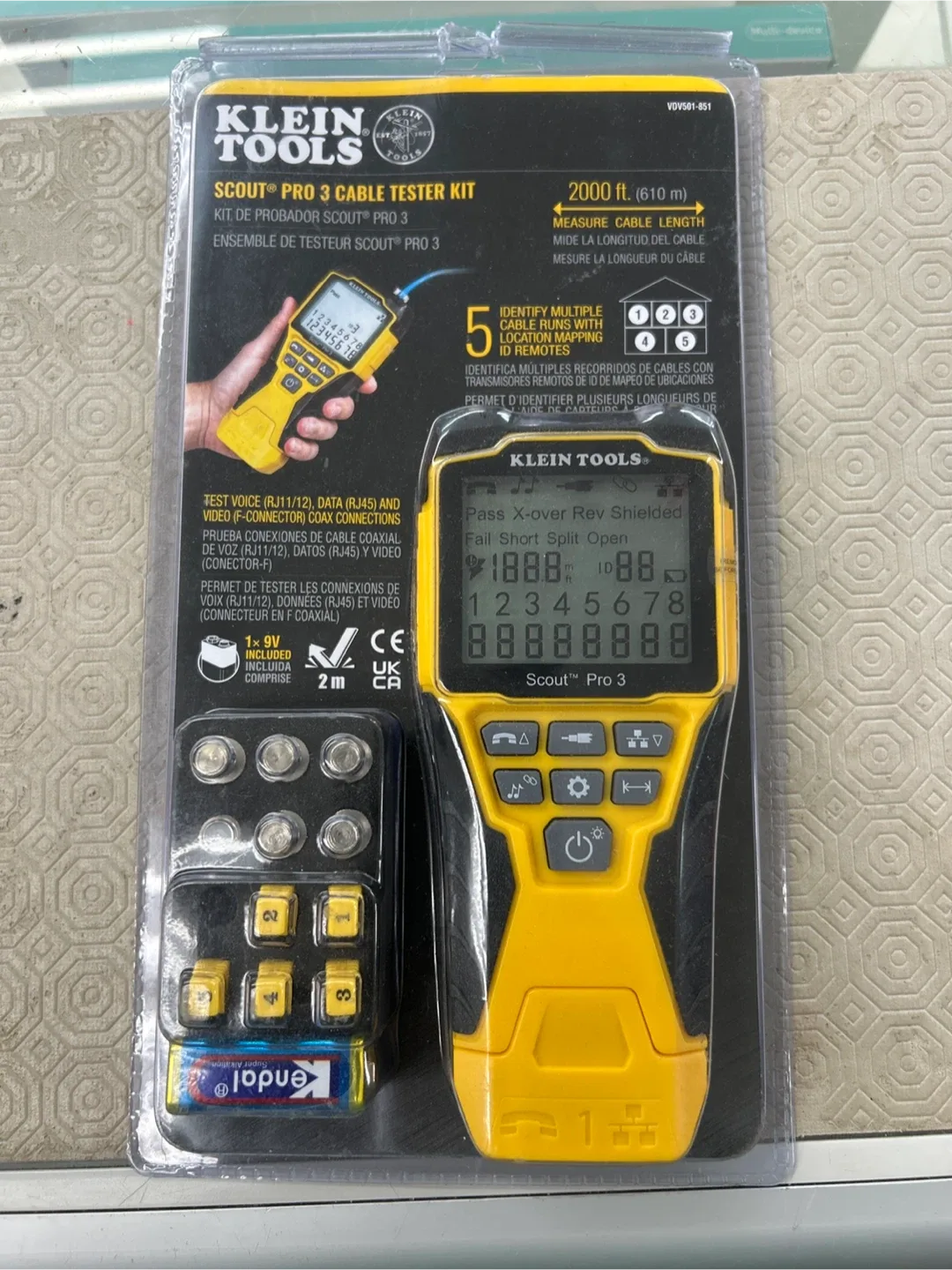 Klein Tools Scout Pro 3 Cable Tester Kit - New