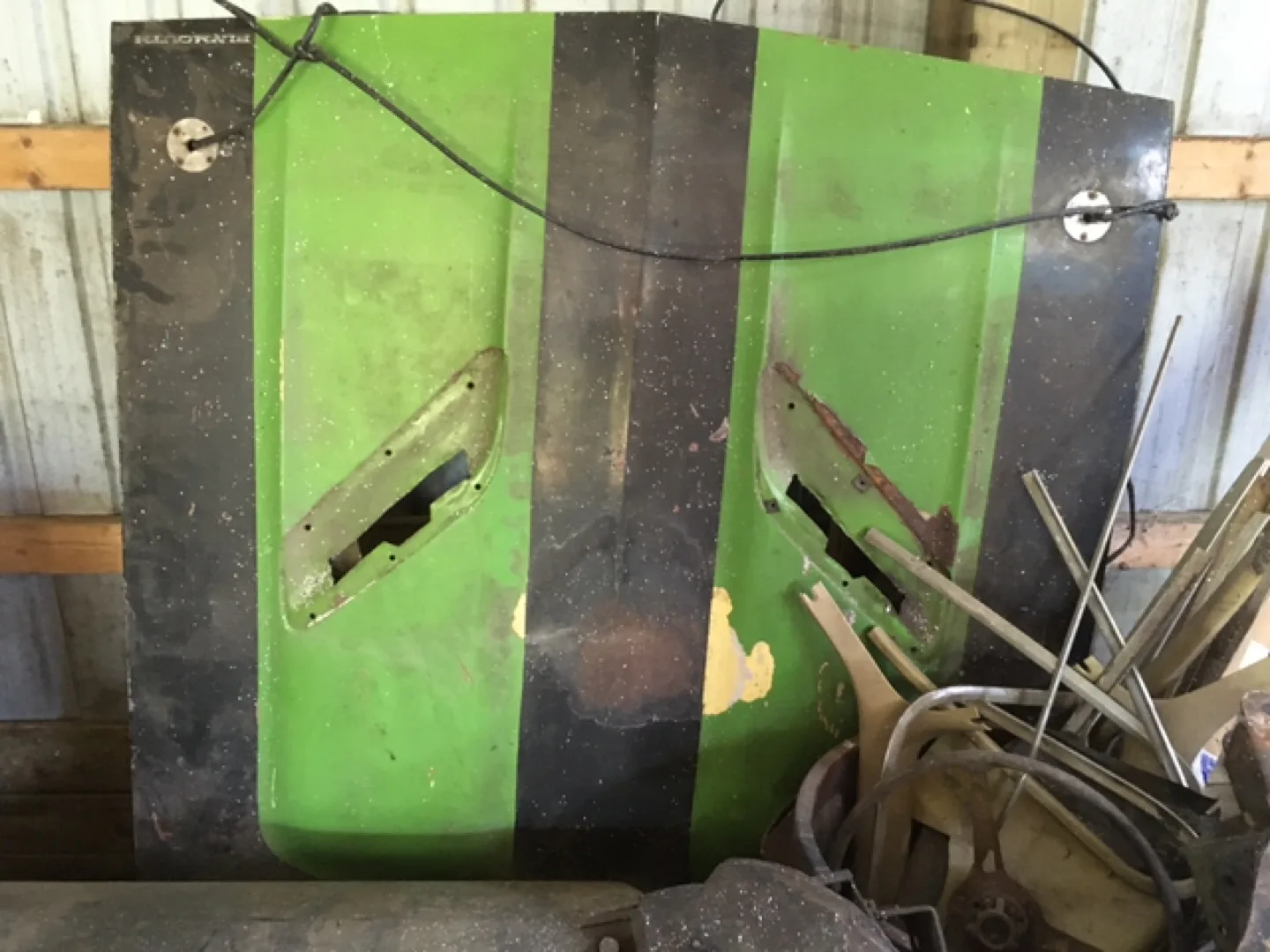 70,s E body steel dual hood scope