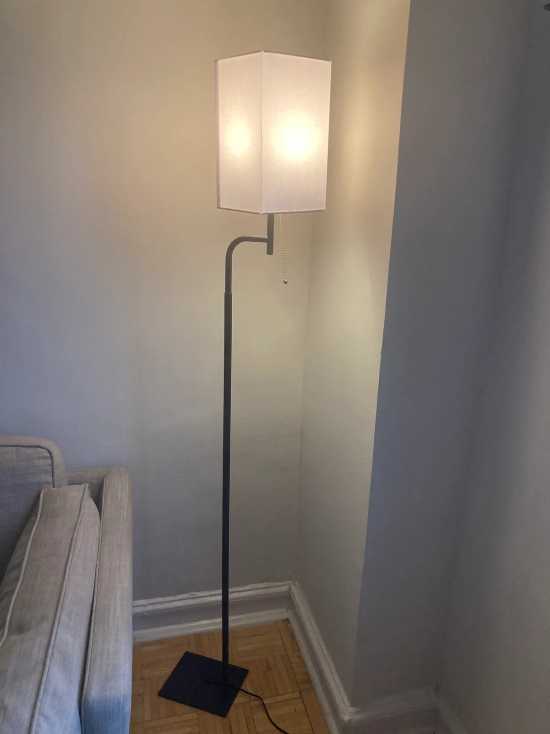 Floor Lamp with Square Shade