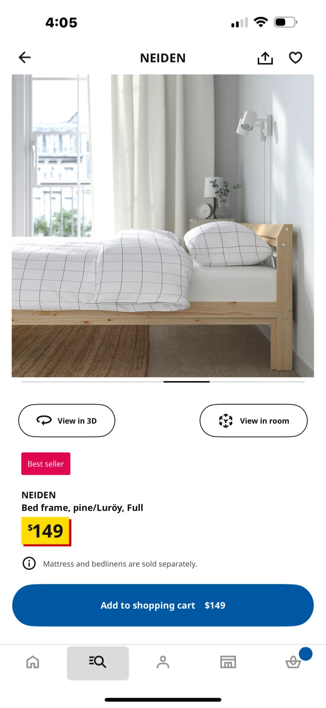 IKEA Neiden Full Bed Frame - photo 2