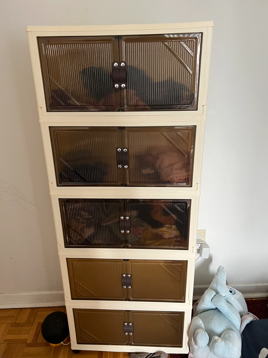 Tall Plastic Storage Cabinet - photo 2