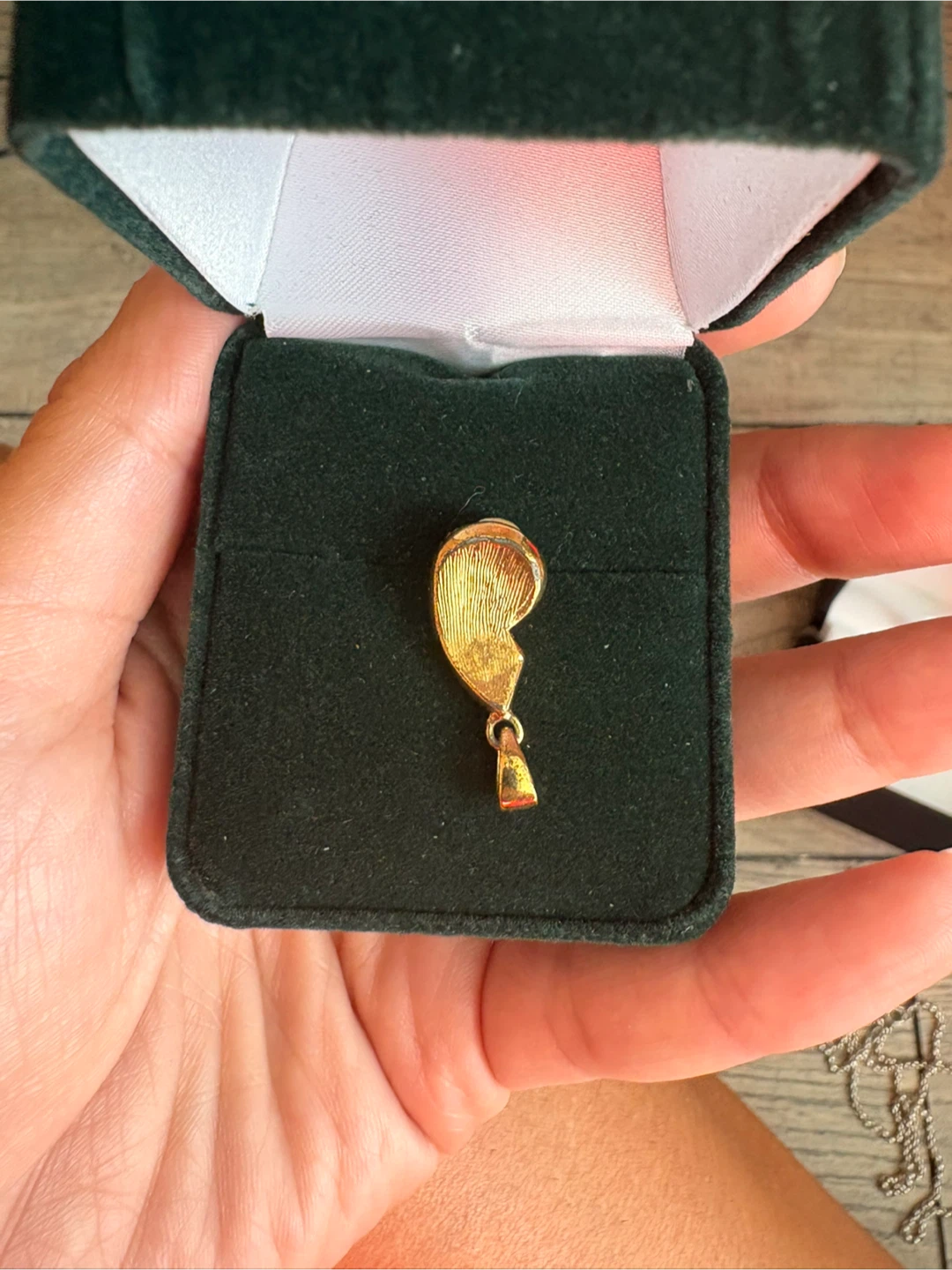 14K filled Pearl and Rhinestone Pendant in Box - photo 2