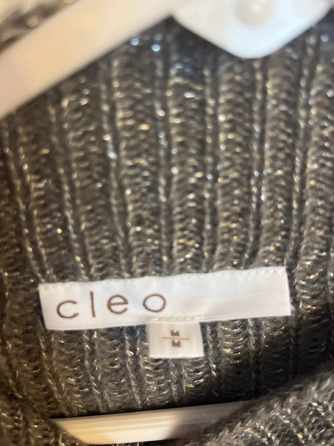 Cleo Grey Knit Sweater - Size M - photo 4