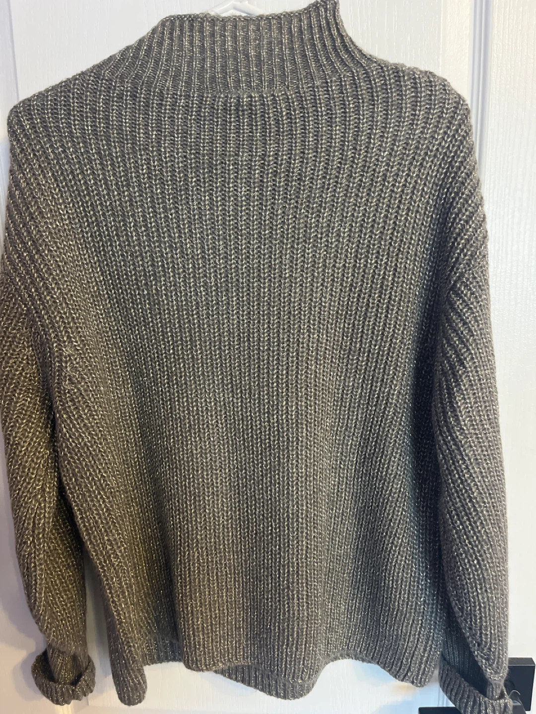 Cleo Grey Knit Sweater - Size M - photo 2