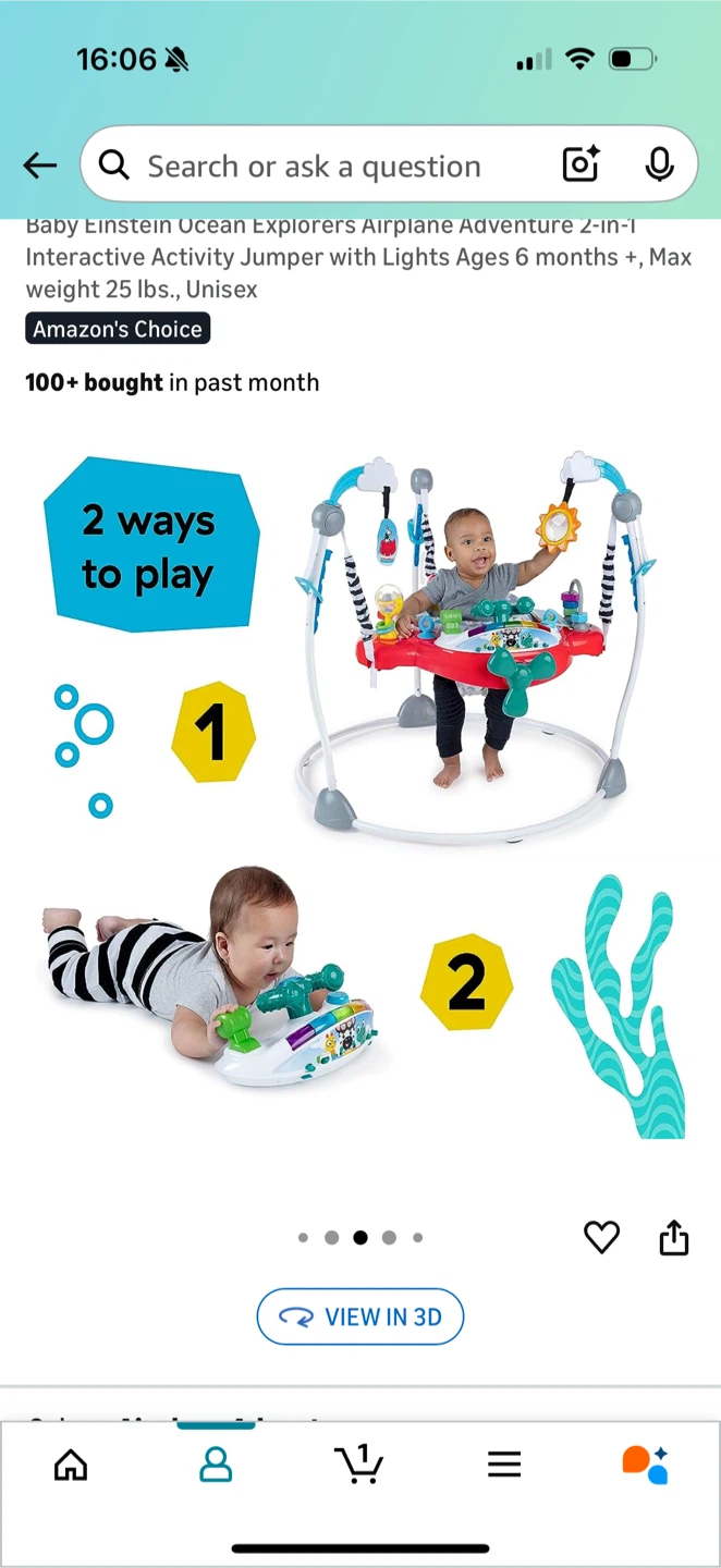 Baby Einstein Airplane Adventure Jumper - photo 2