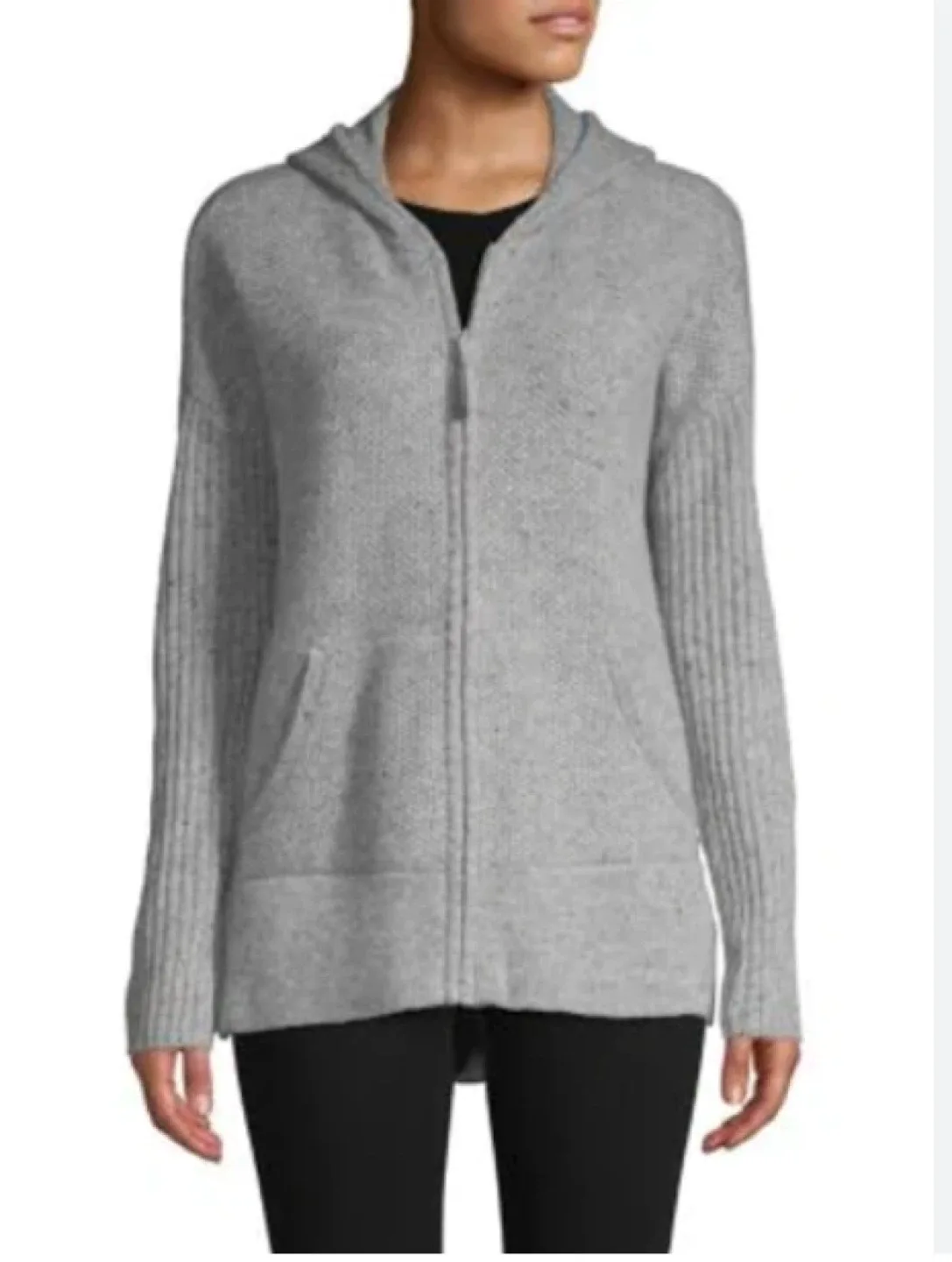 Ugg cashmere zip-up sweater thumbnail