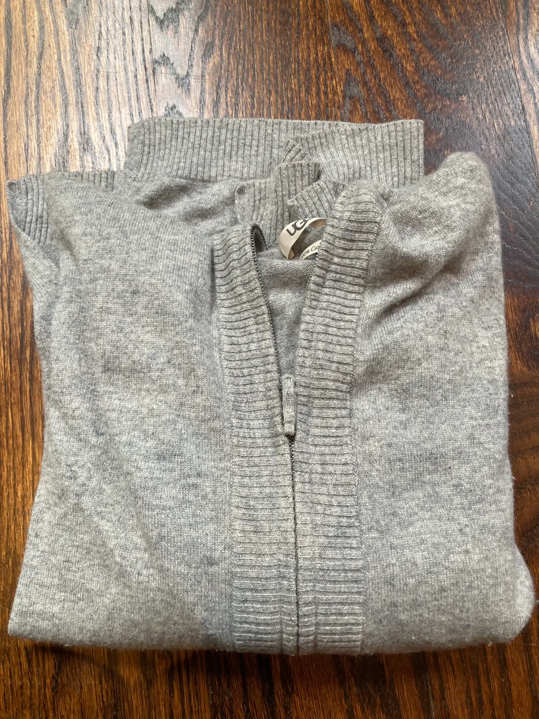 Ugg cashmere zip-up sweater image indicator(4)