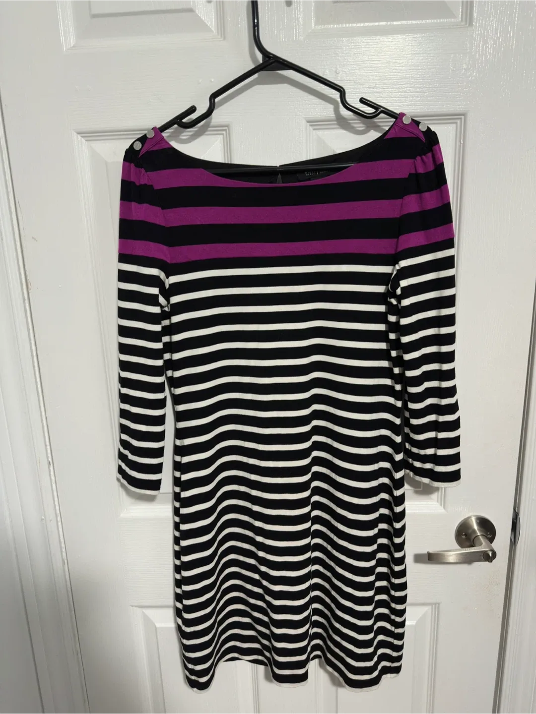 White House Black Market Striped Dress - Size S thumbnail