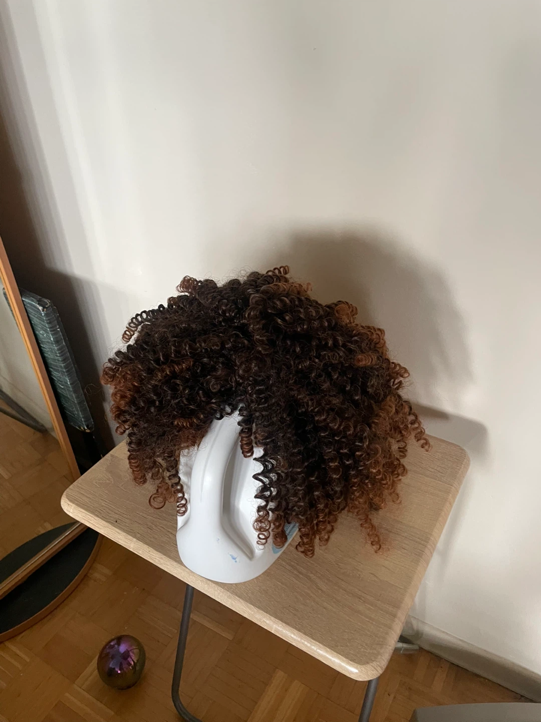 Curly Afro Wig - Brown, 14 Inch - photo 3