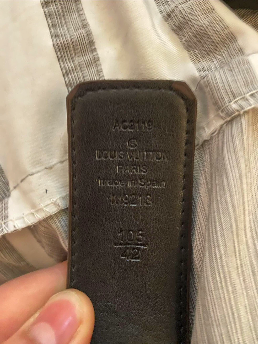 Louis Vuitton Damier Belt Size 105/42 - photo 3
