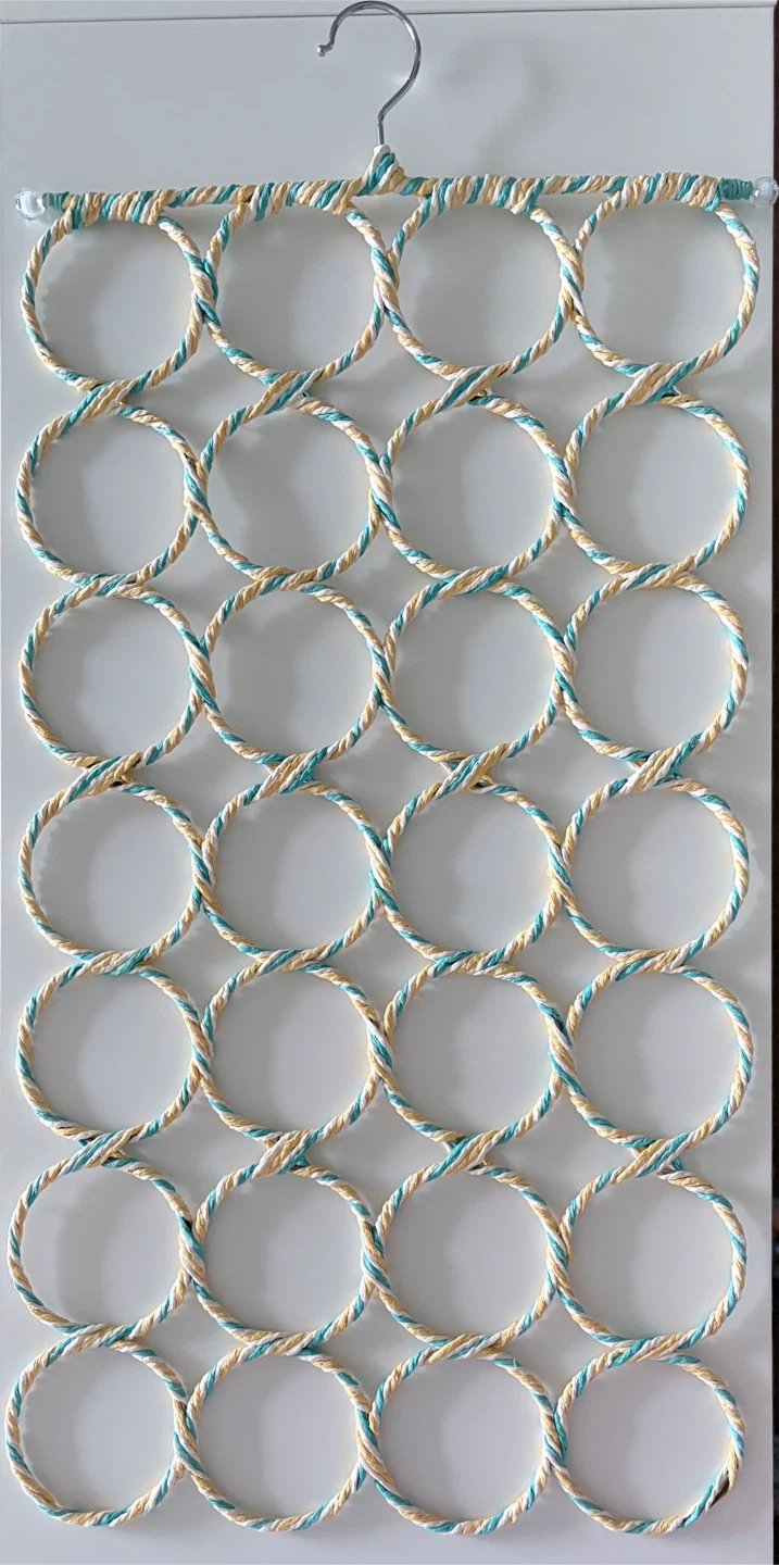 Scarf Organizer Hanger with 28 Rings