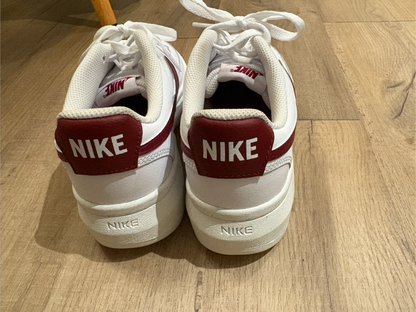 Nike Court Vision Low (model DZ5394-103) in white and red - photo 4