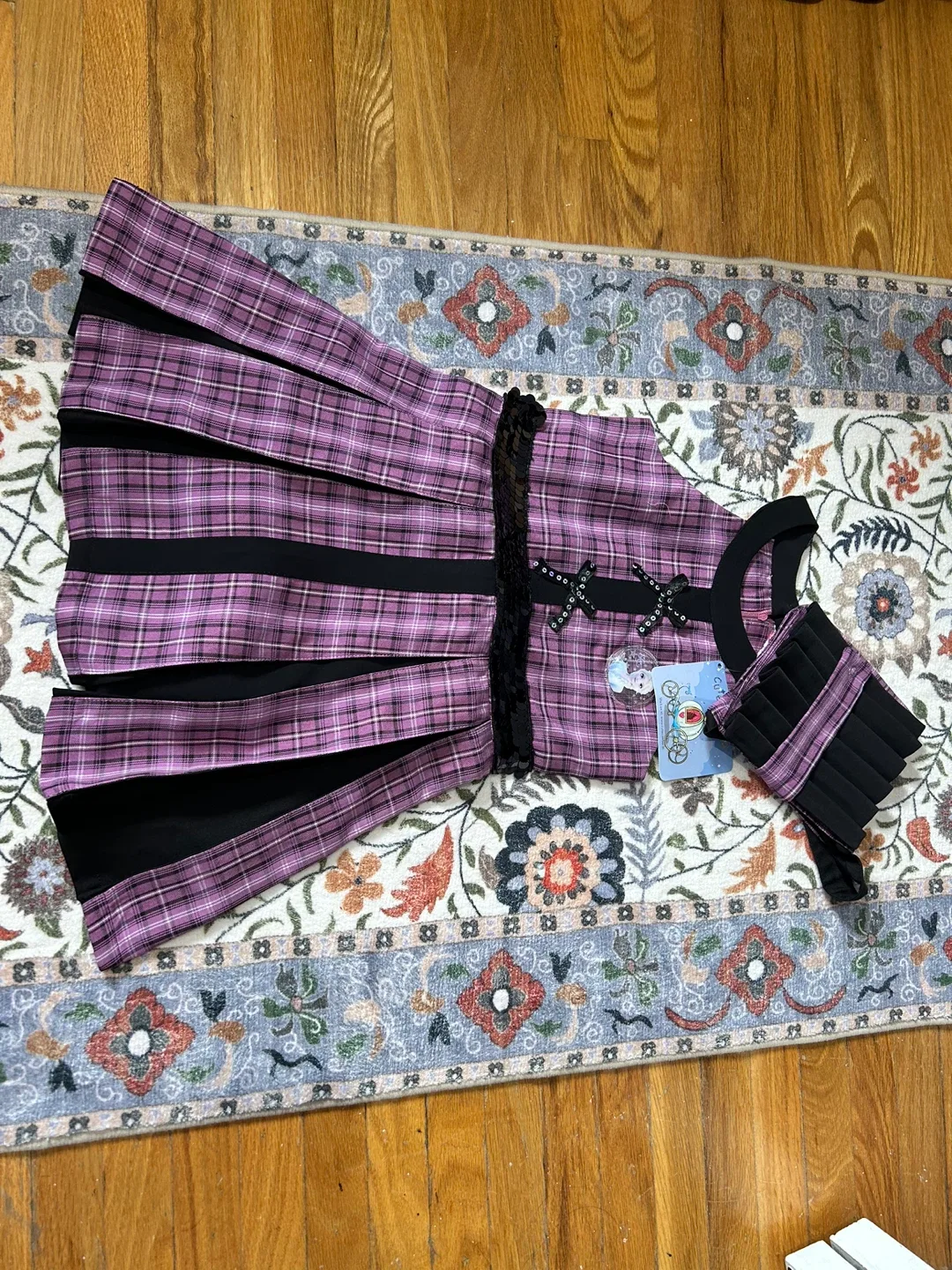 CuteCumBer Plaid Dress with Matching Bag image indicator(3)