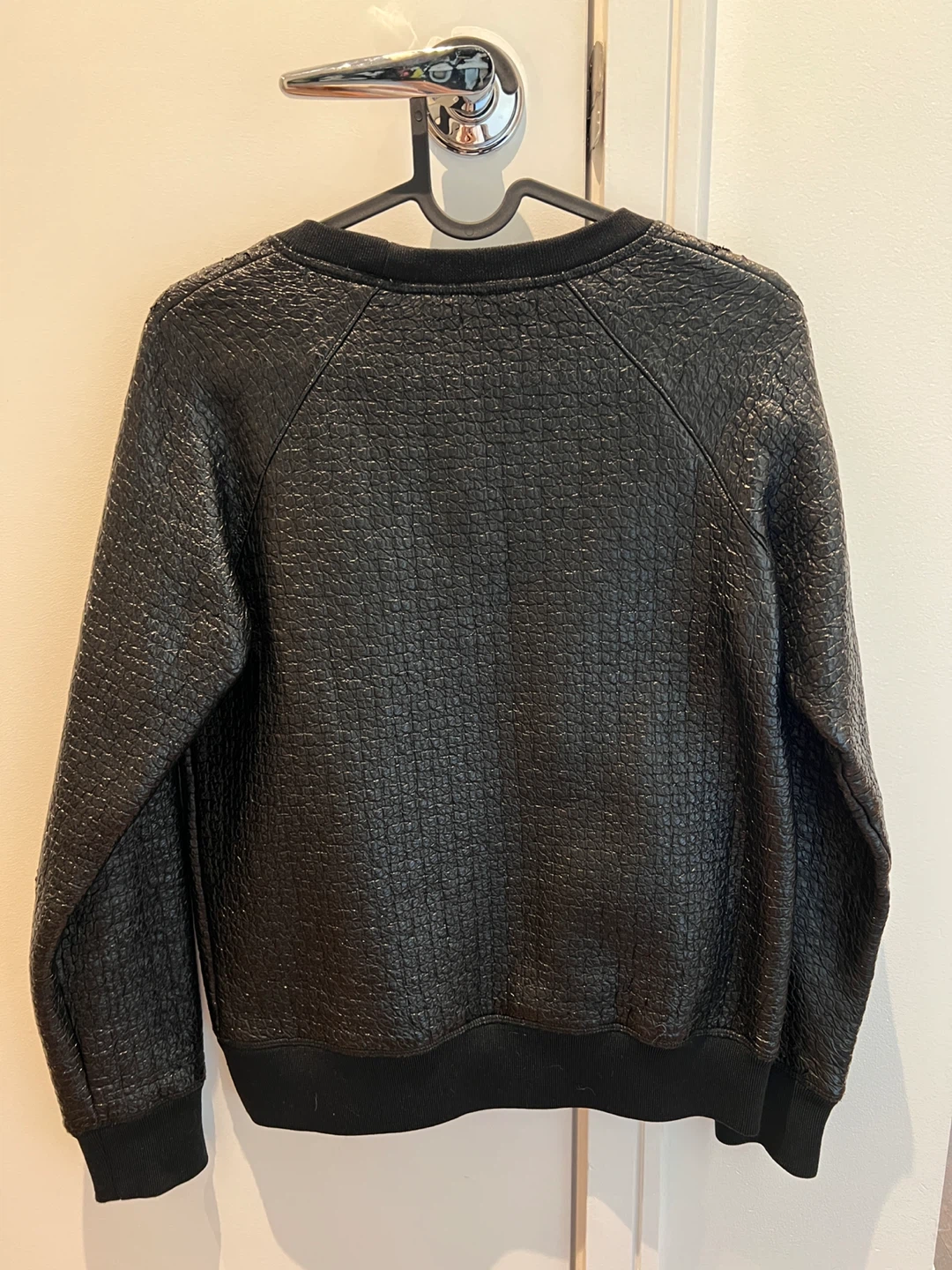 Theory 38 Black Textured Sweatshirt - Size P/TP - photo 2