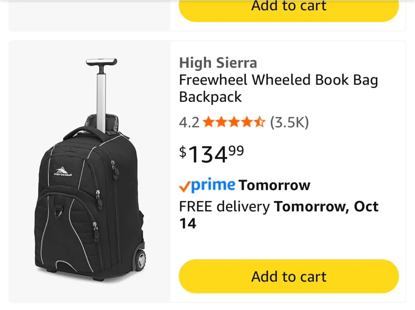 High Sierra Freewheel Wheeled Backpack image indicator(4)