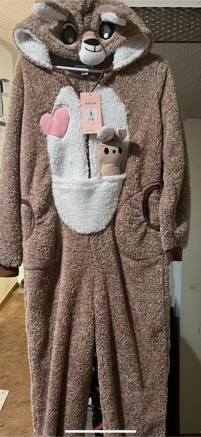 Fuzie Time Bear Onesie - Size M