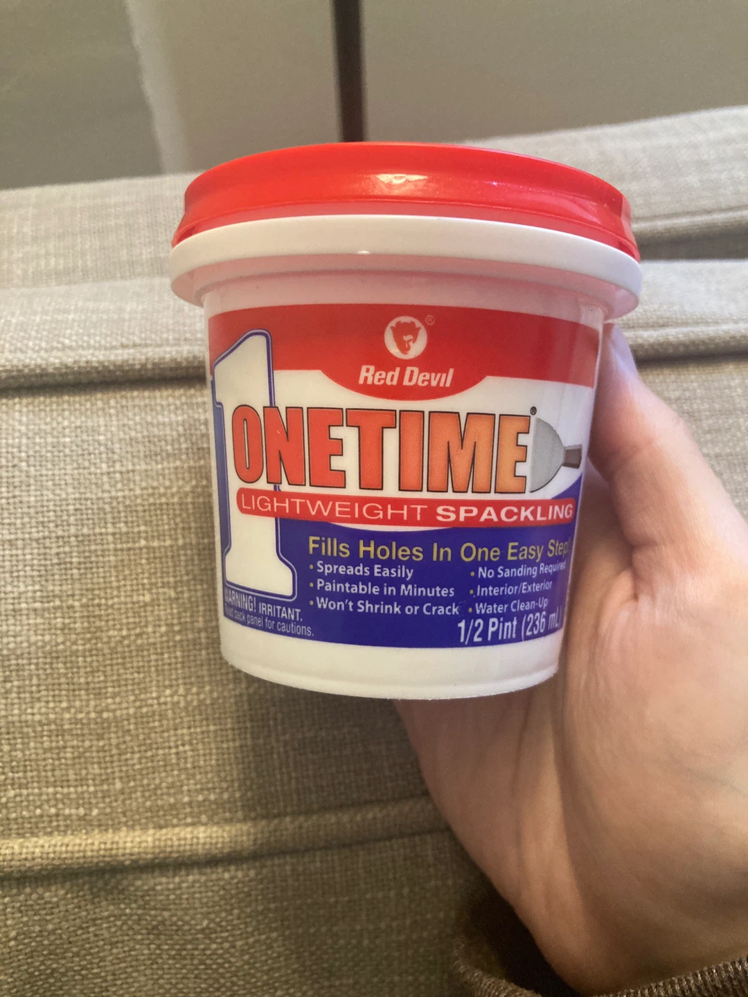 Lightweight Spackling 1/2 Pint