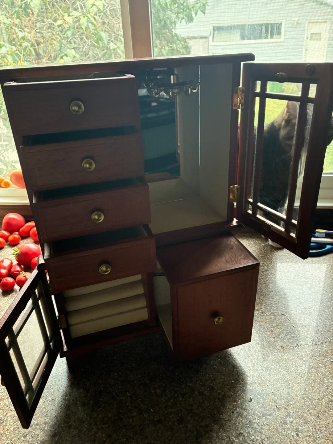 Wooden Jewellery Box with Drawers image indicator(3)