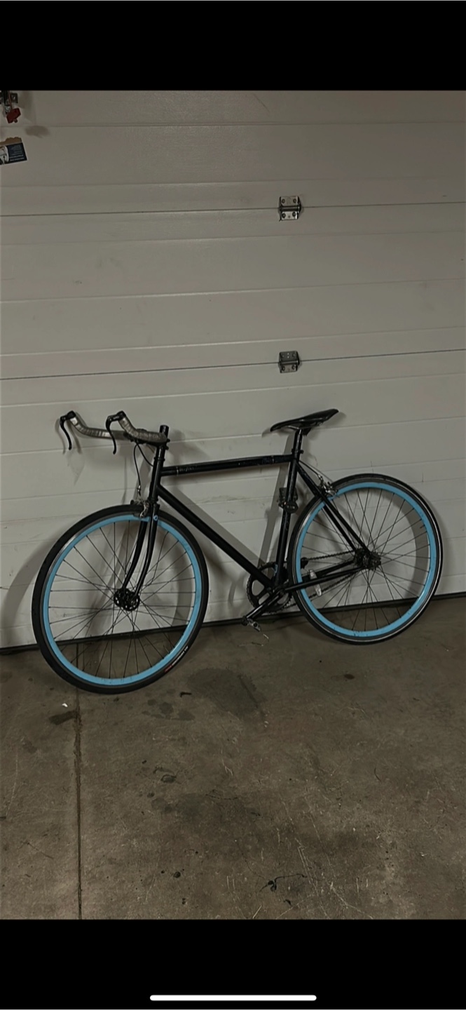 Fixed Gear Bike - Black & Blue