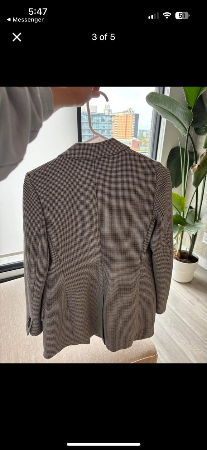 Wilfred Houndstooth Blazer - Size 4 - photo 3