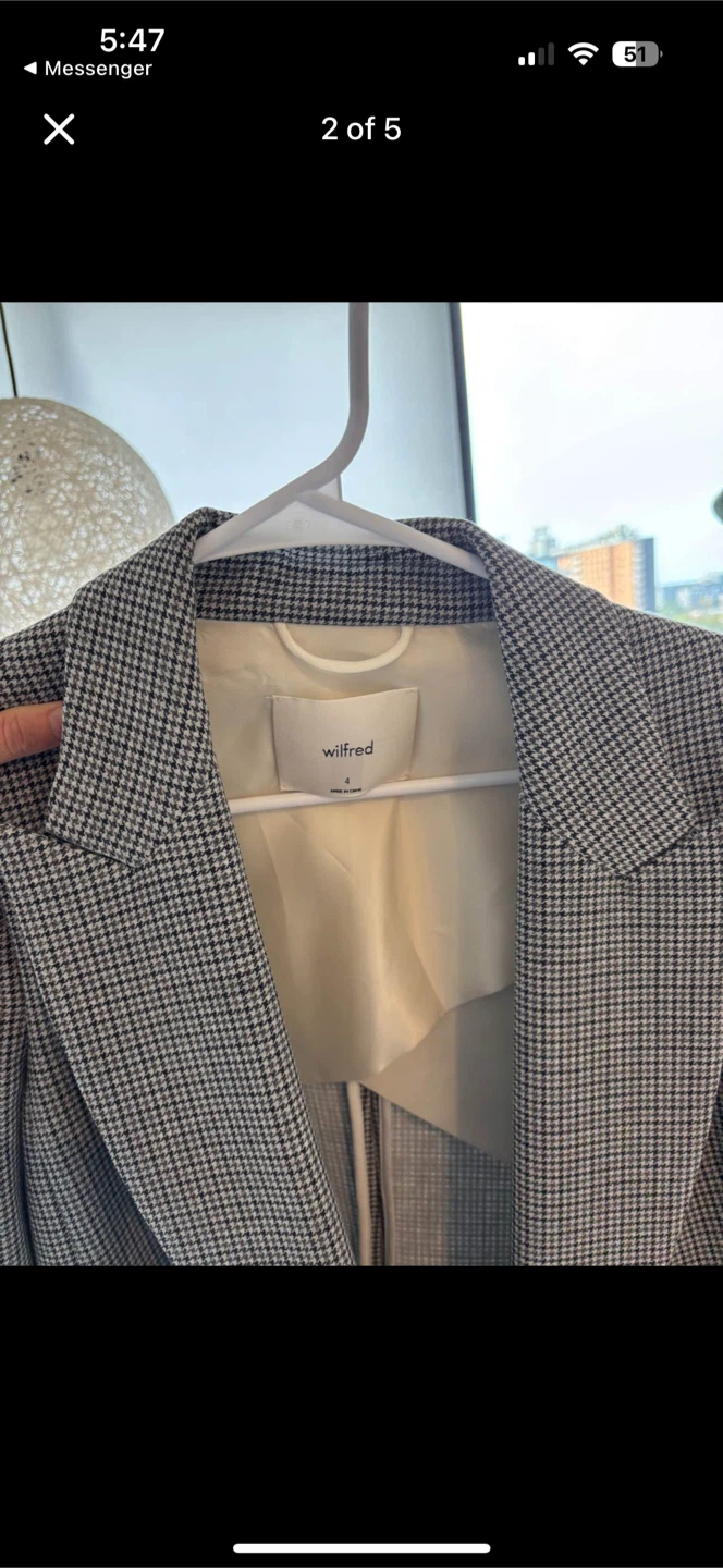 Wilfred Houndstooth Blazer - Size 4 - photo 2