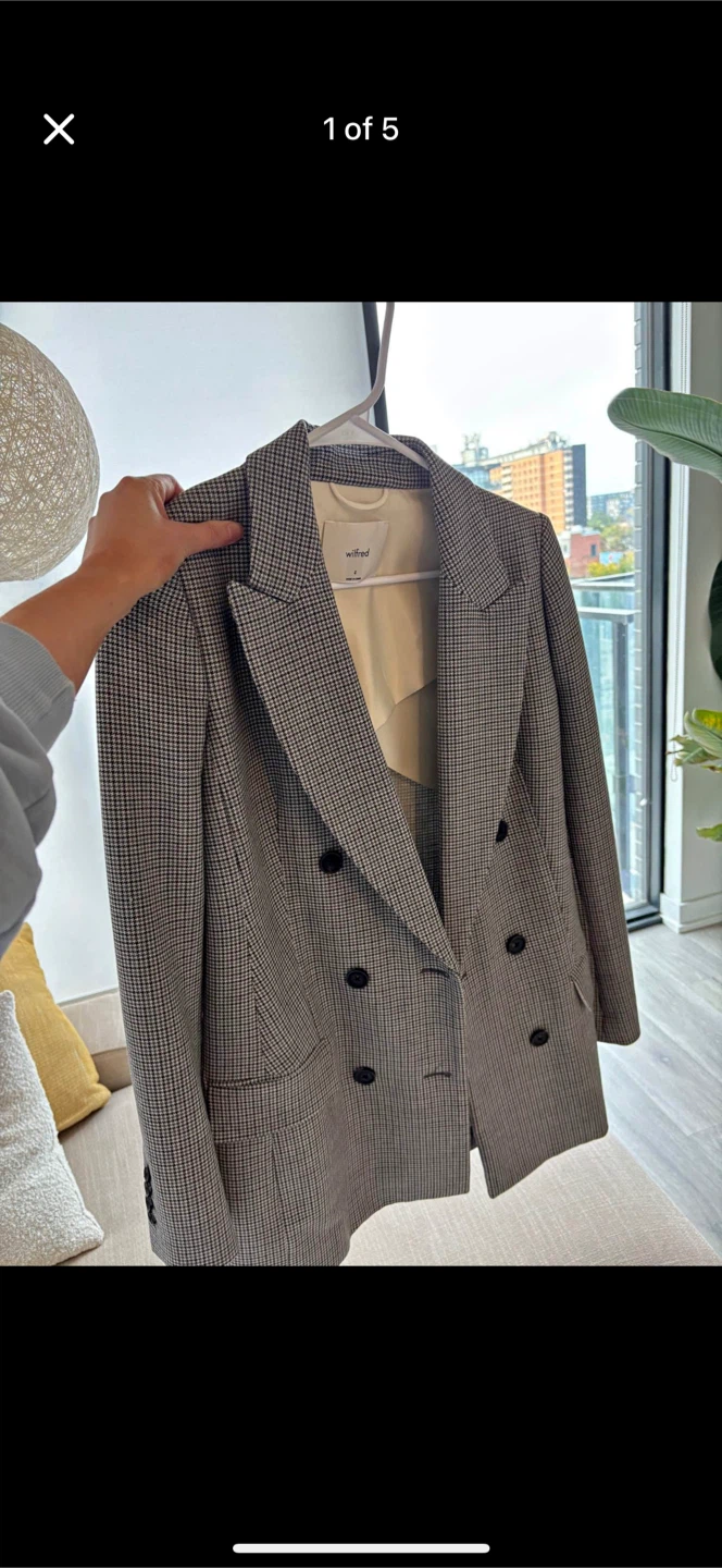 Wilfred Houndstooth Blazer - Size 4