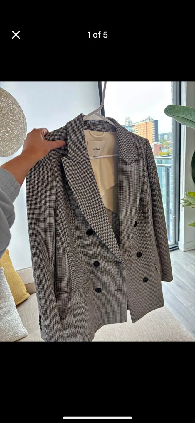 Wilfred Houndstooth Blazer - Size 4 thumbnail