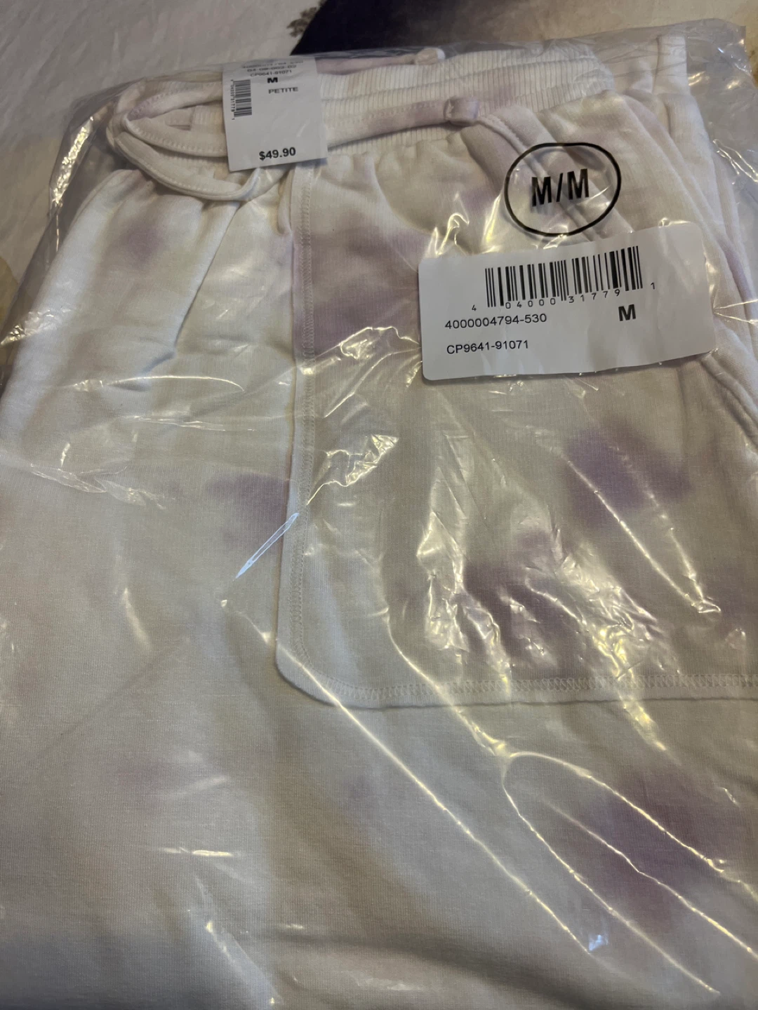 Cleo Petites Tie Dye Sweatshirt and Jogging Pants- Size M - photo 4