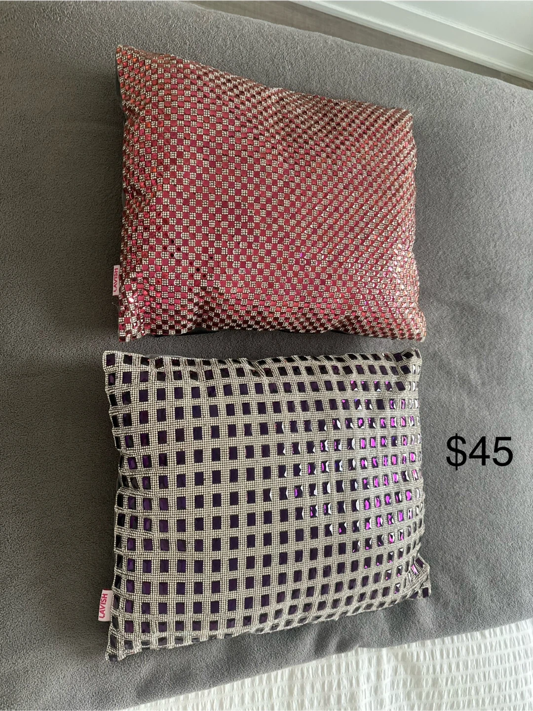 Lavish Home Decorative Pillows - Set of 2