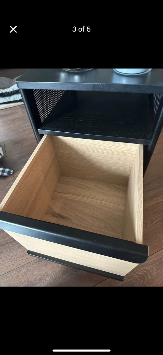 IKEA Helmer Drawer Unit on Casters - Black/Beige - photo 3