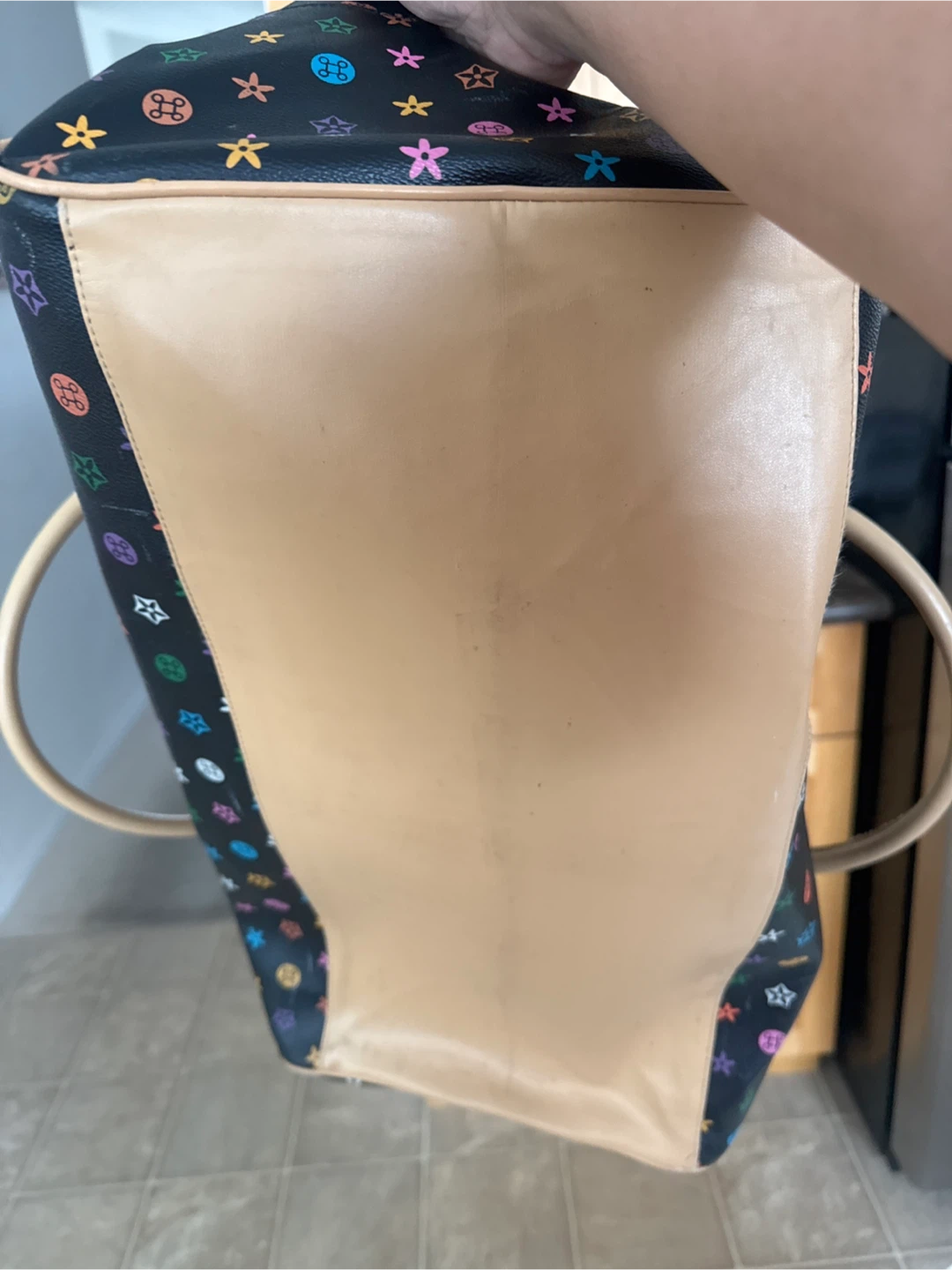 Patterned Black Duffle (Travel) Bag - photo 5