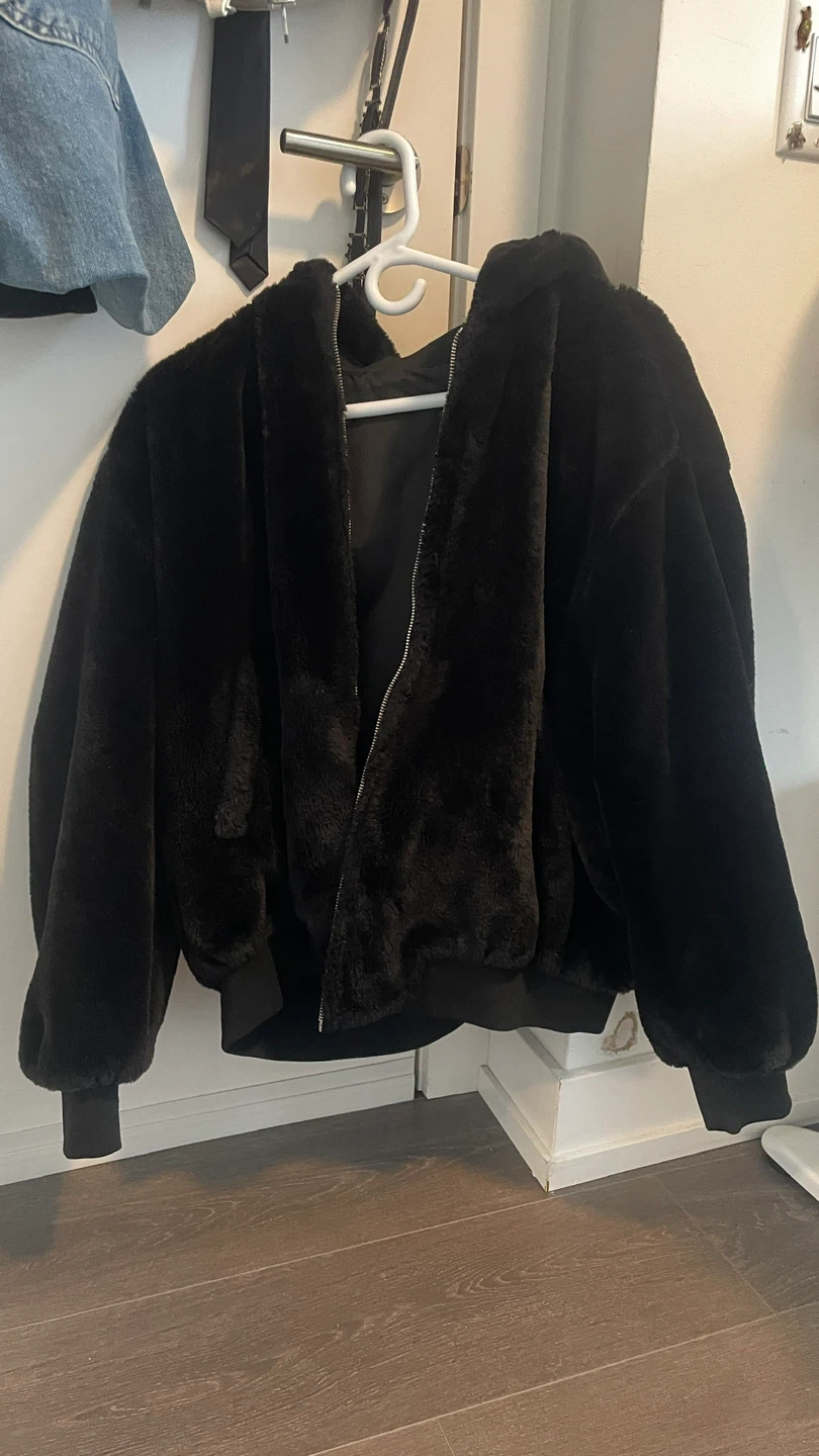 Zara double sided fur jacket