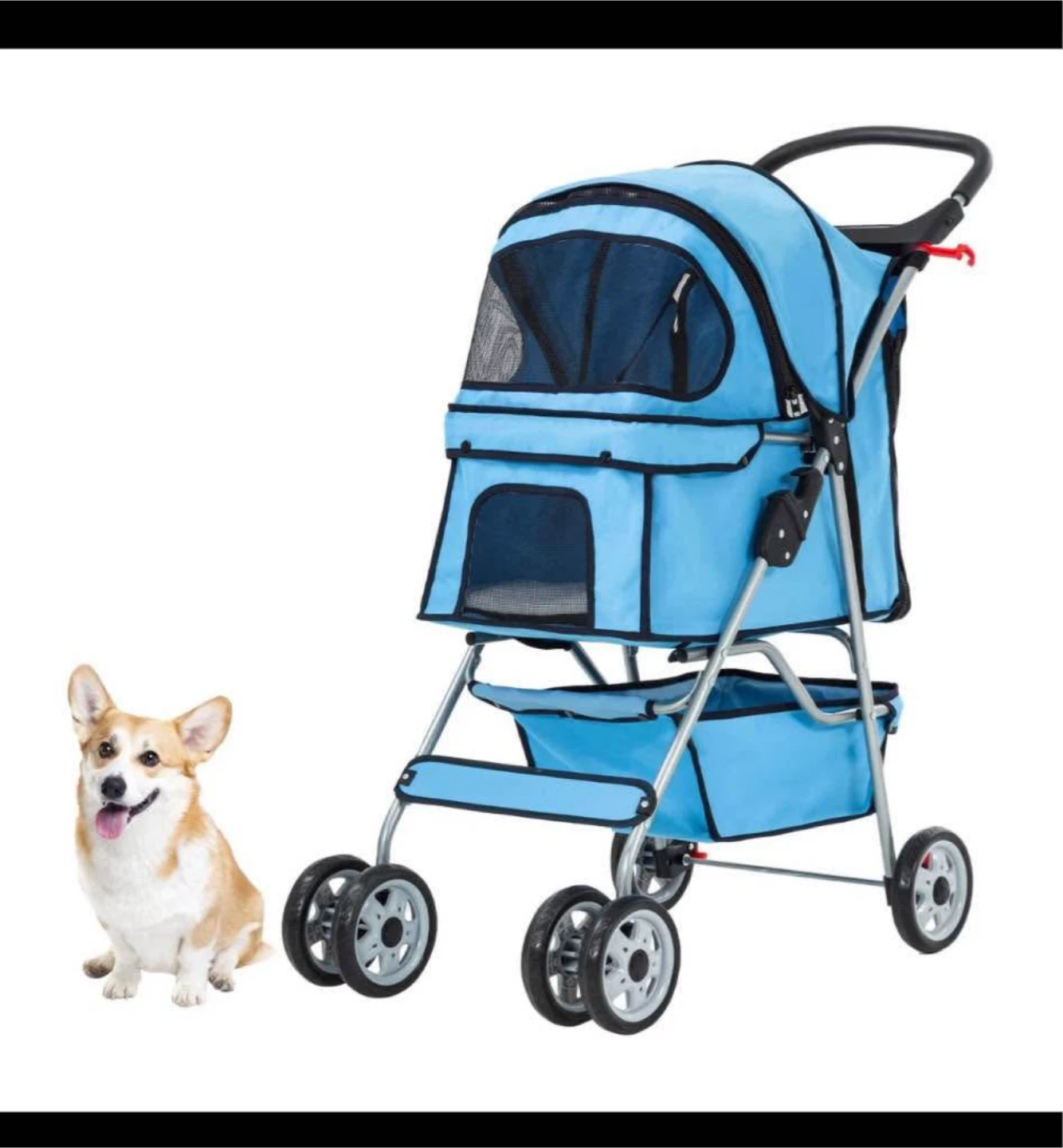 Light Blue Pet Stroller