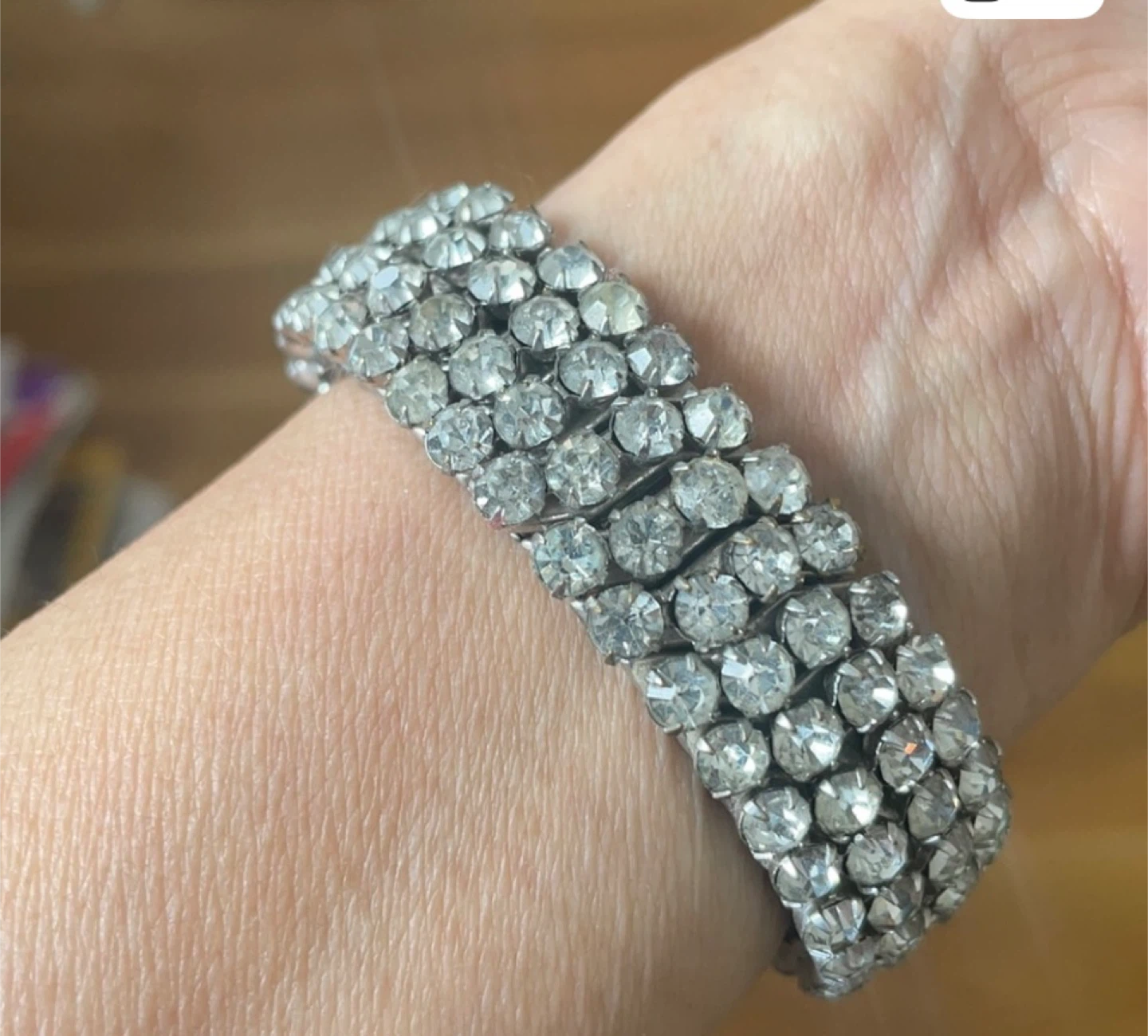 VTG Rhinestone Stretch Bracelet - photo 2