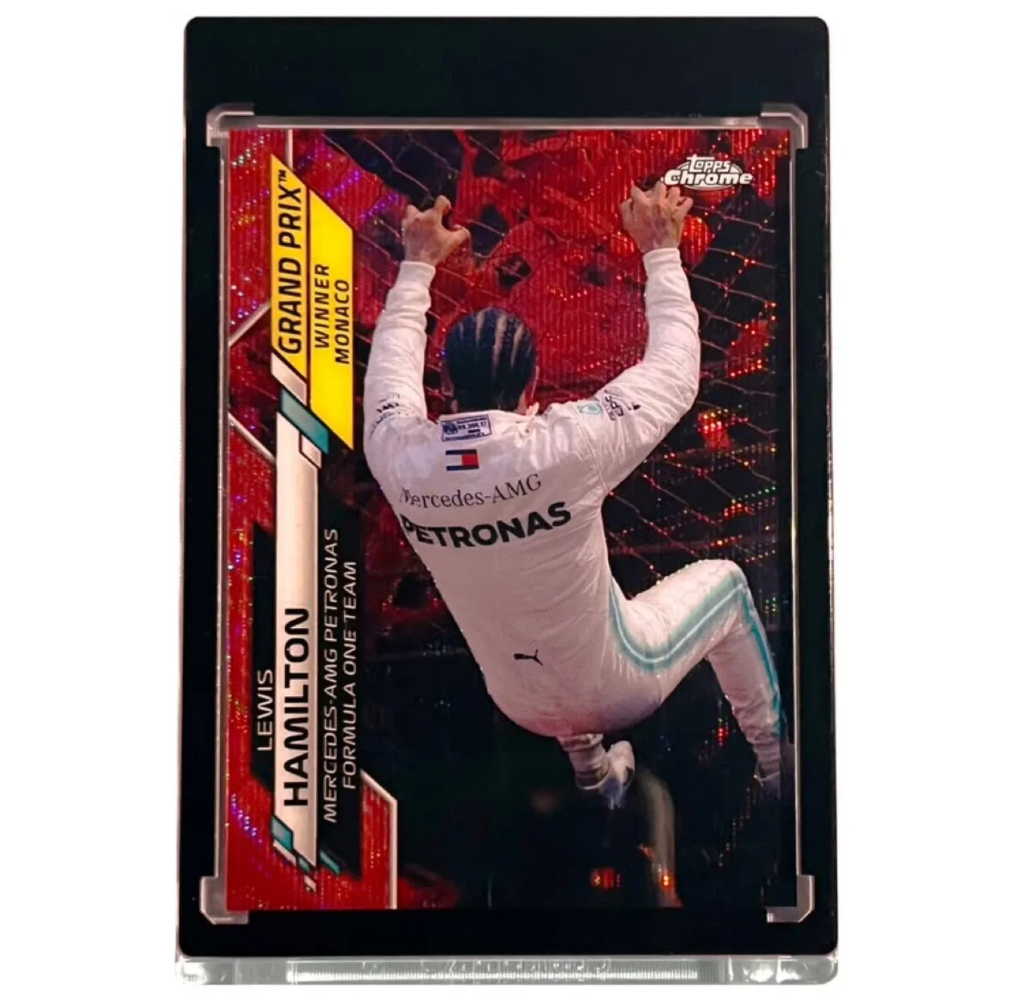 2020 Topps Chrome F1 Lewis Hamilton #2/5 Red Wave thumbnail